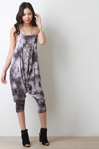 Deep V Crisscross Back Jumpsuit