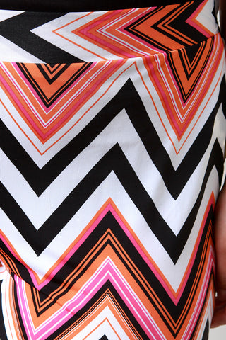 Multicolor Zigzag Print Leggings