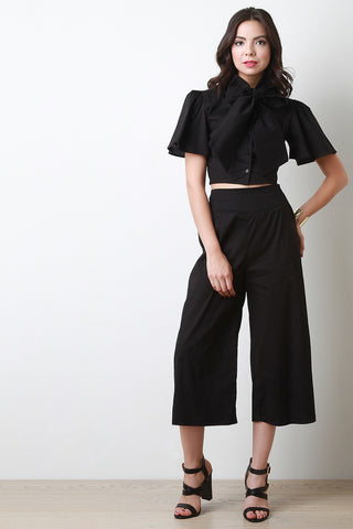 Deep V Crisscross Back Jumpsuit