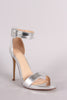 Metallic Buckled Ankle Strap Stiletto Heel