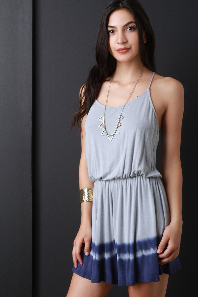 Dip Dye Sleeveless Romper