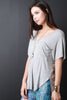 Round Hem Pocket Tee